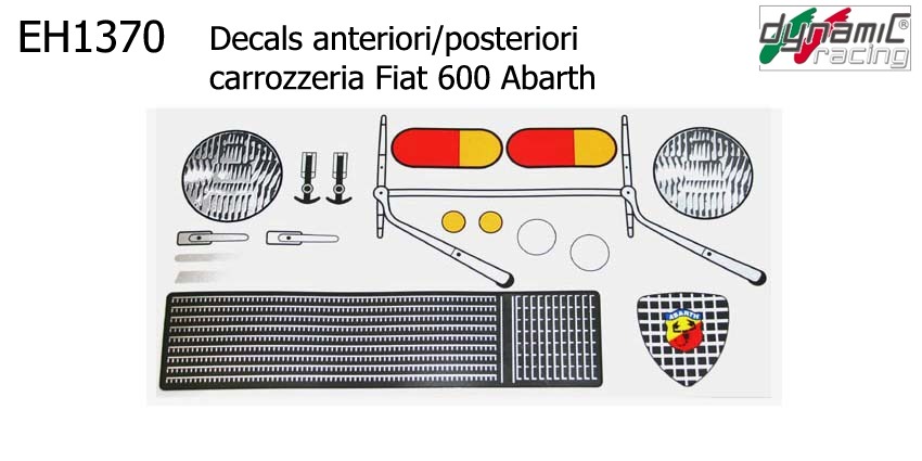 Stickers avant pour Fiat 600