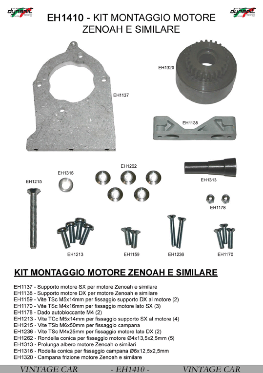 Kit support moteur pour Zenoah