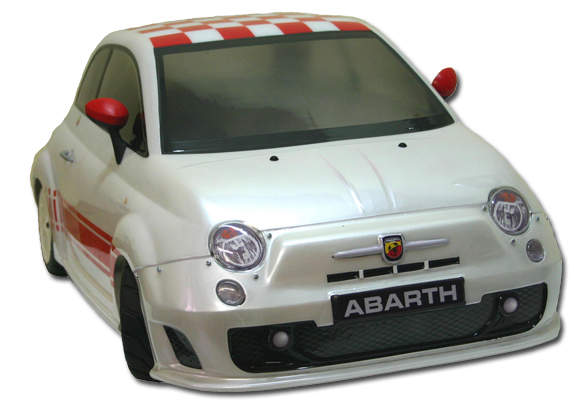 Fiat 500 (new) Abarth en kit (moteur Zenoah châssis "Club")